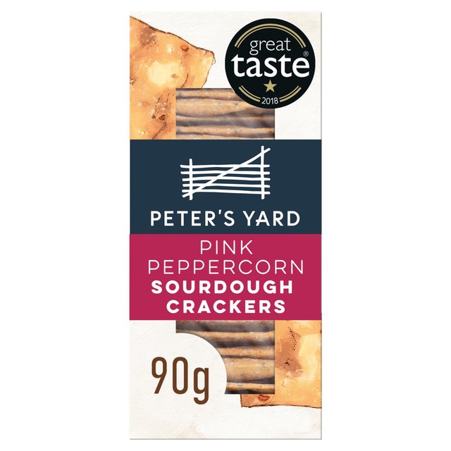 Peter's Yard Pink Peppercorn Sourdough Crackers 90g Botiga