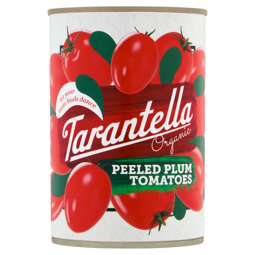Tarantella Organic Peeled Plum tomatoes in Tomato Juice 400g Botiga
