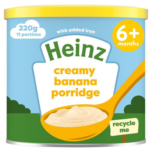 Heinz First Steps Breakfast Creamy Banana Porridge Baby Food 6+ Months 220g Botiga
