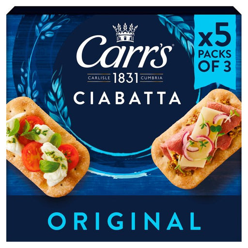 Carr's Ciabatta Original Crackers Multipack 5 x 28g Botiga