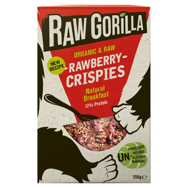 Raw Gorilla Rawberry Crispies 250g Botiga