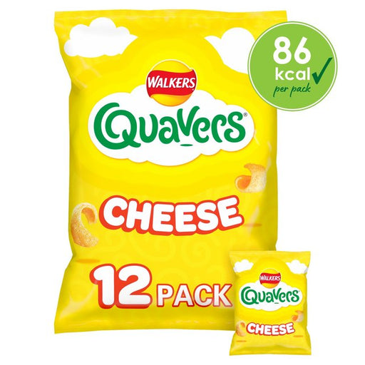 Walkers Quavers Cheese Multipack Snacks 12 per pack Botiga