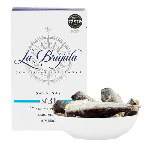 Brindisa La Brújula Galician Small Sardines "Sardinillas" 118g Botiga