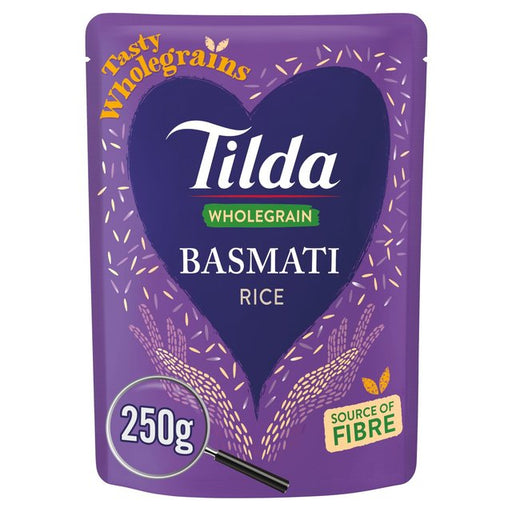 Tilda Microwave Wholegrain Basmati Rice 250g Botiga