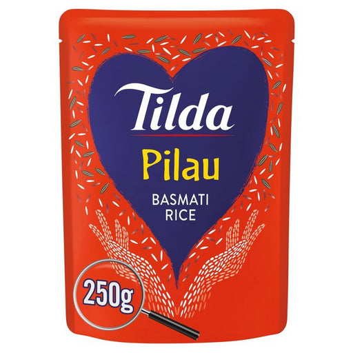 Tilda Microwave Pilau Basmati Rice 250g Botiga