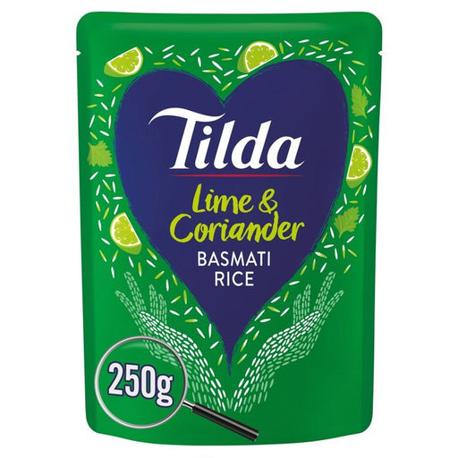 Tilda Microwave Lime & Coriander Basmati Rice 250g Botiga