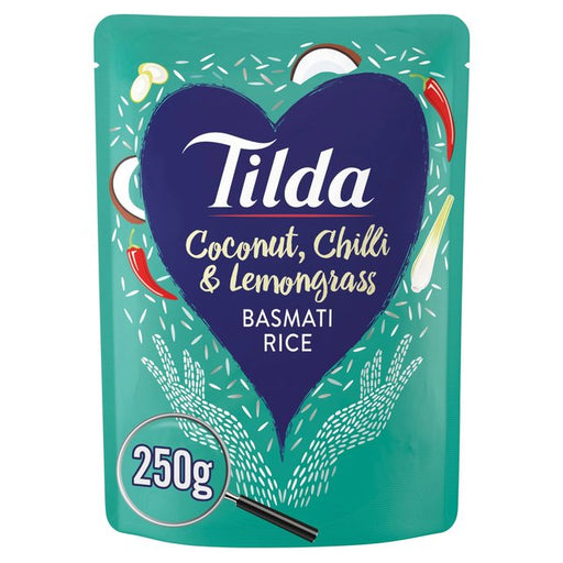 Tilda Microwave Coconut Chilli & Lemongrass Basmati Rice 250g Botiga