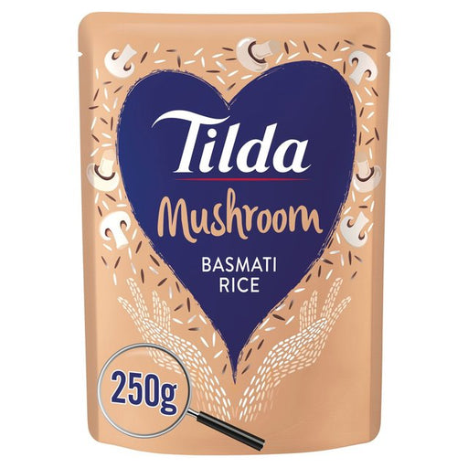 Tilda Microwave Mushroom Basmati Rice 250g Botiga