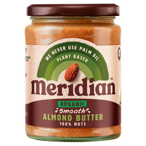 Meridian Organic Smooth Almond Butter 100% 470g Botiga