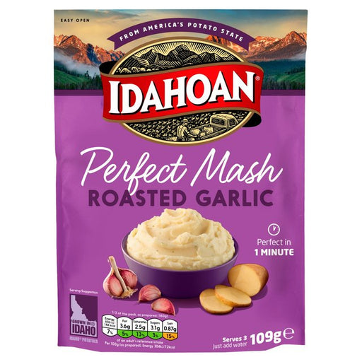 Idahoan Roasted Garlic Mash 109g Botiga