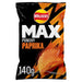 Walkers Max Punchy Paprika Sharing Bag Crisps 140g Botiga