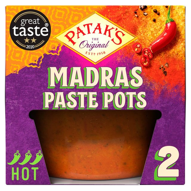 Patak's Madras Curry Paste Pot 2 x 70g Botiga