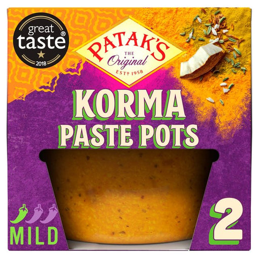 Patak's Korma Curry Paste Pot 2 x 70g Botiga