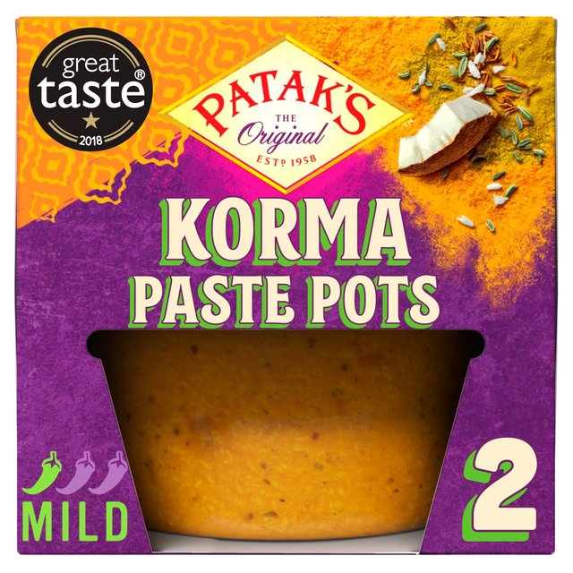 Patak's Korma Curry Paste Pot 2 x 70g Botiga