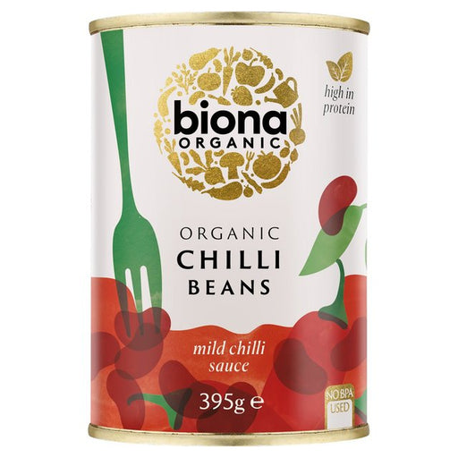 Biona Organic Red Kidney Beans in Chilli Sauce 400g Botiga