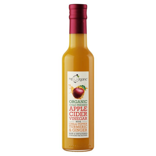 Mr Organic Apple Cider Vinegar with Turmeric, Chilli, Ginger 250ml Botiga