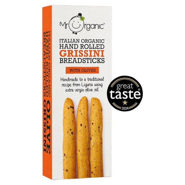 Mr Organic Olive Grissini Breadsticks 130g Botiga