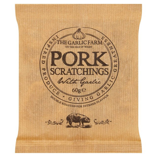 The Garlic Farm Pork Scratchings 60g Botiga