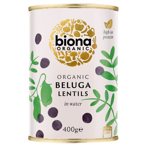 Biona Organic Black Beluga Lentils 400g Botiga