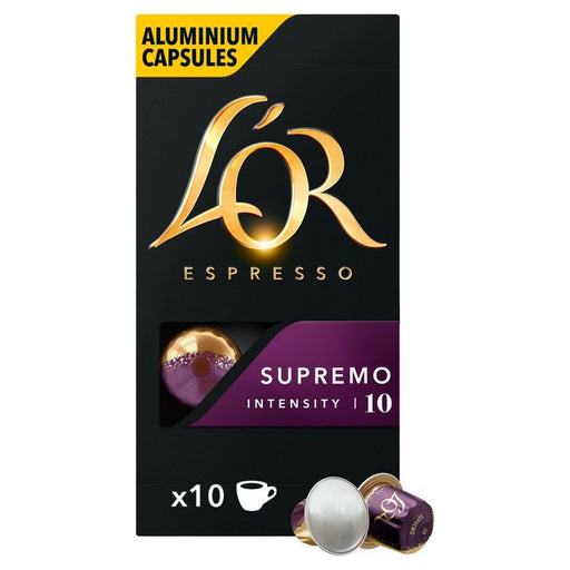 L'OR Espresso Supremo Intensity 10 Coffee Capsules 10 per pack Botiga