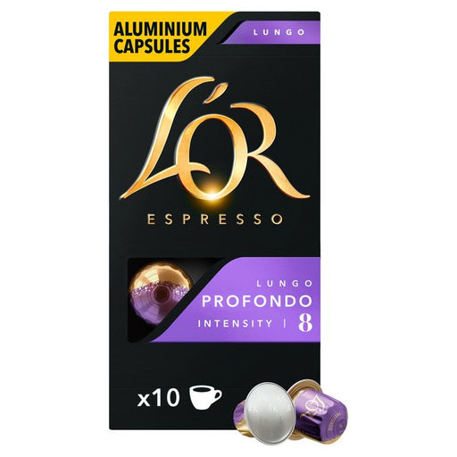 L'OR Lungo Profondo Coffee Pods x10 Intensity 8 10 per pack Botiga