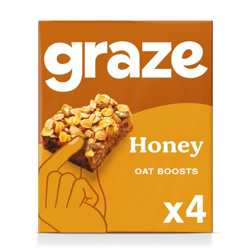 Graze Protein Honey Snack Bars Wholegrain Oats 4 per pack Botiga