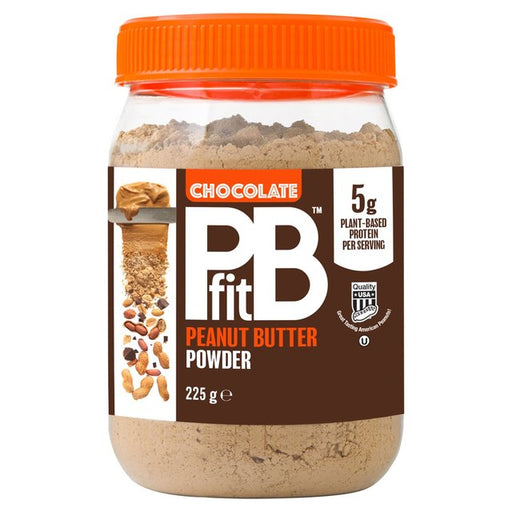 PBfit Chocolate Peanut Butter Powder - 88% Less Fat and High Protein 225g Botiga