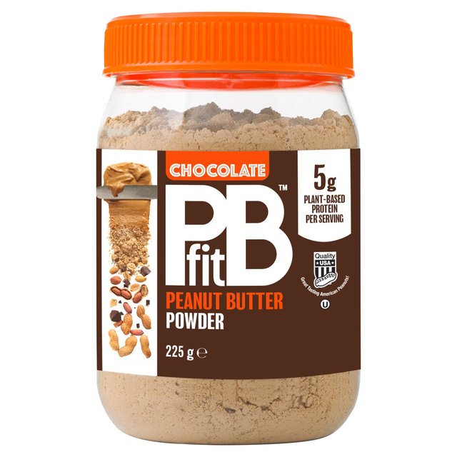 PBfit Chocolate Peanut Butter Powder - 88% Less Fat and High Protein 225g Botiga