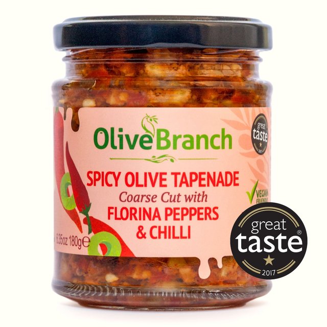 Olive Branch Olive Tapenade with Florina Peppers & Chilli 180g Botiga