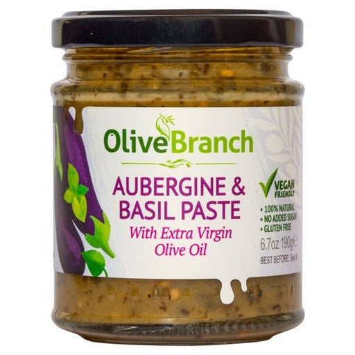 Olive Branch Aubergine & Basil Paste 190g Botiga