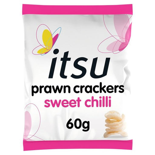 Itsu sweet chilli prawn crackers sharing bag 60g Botiga