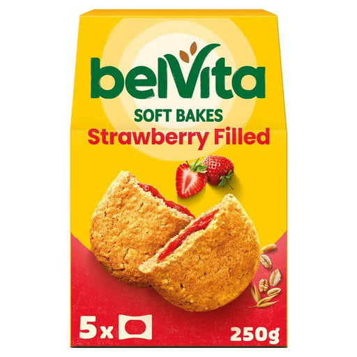 Belvita Strawberry Soft Bakes Breakfast Biscuits 5 x 40g Botiga