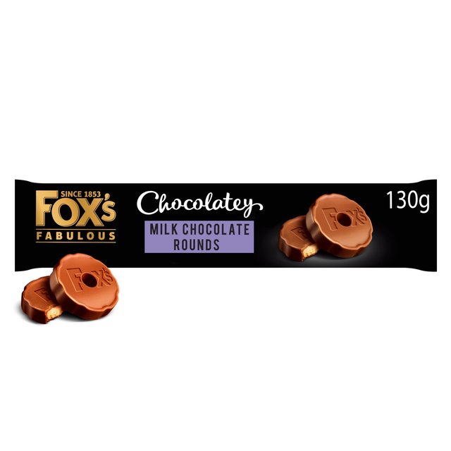 Fox's Biscuits Chocolatey Milk Chocolate Rounds 130g Botiga