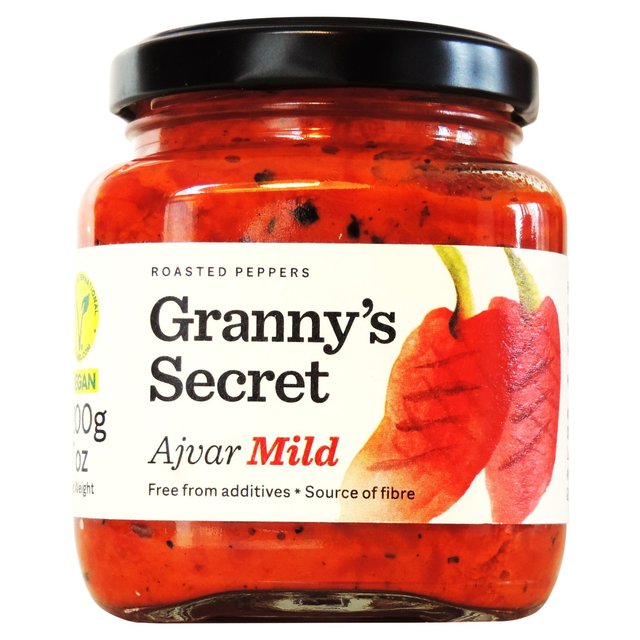 Granny's Secret Ajvar Mild Roasted Red Pepper Spread 200g Botiga