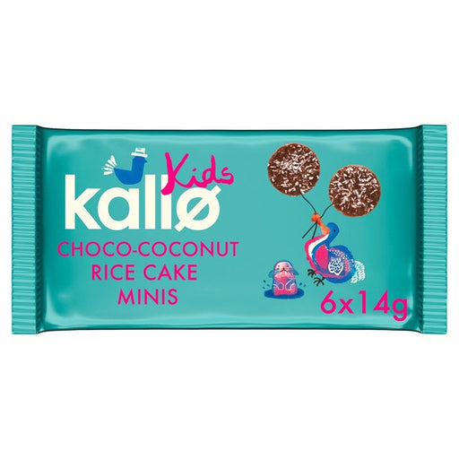 Kallo Kids Mini Choco-Coconut Rice Cakes Multipack 6 x 14g Botiga