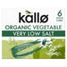 Kallo Organic Very Low Salt Vegetable Stock Cubes 6 x 10g Botiga