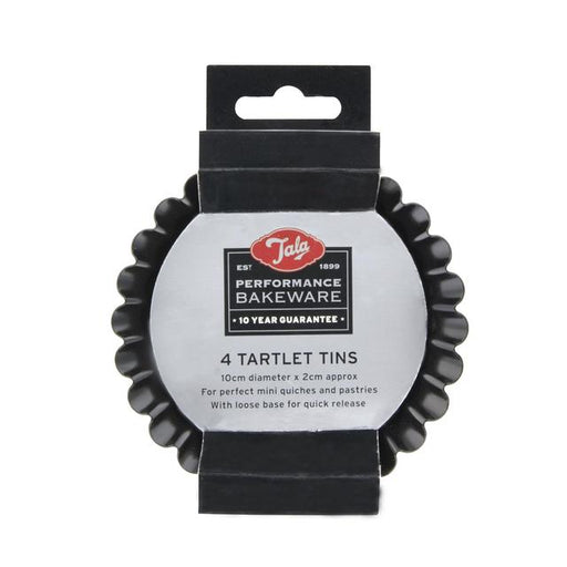 Tala 4 Non-stick Tart Tins, 10cm dia 4 per pack Botiga