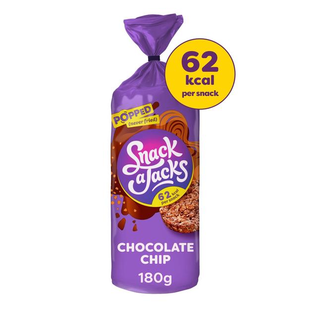 Snack a Jacks Chocolate Chip Rice Cakes 180g Botiga