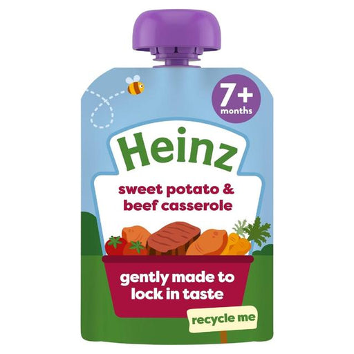 Heinz Sweet Potato & Beef Casserole Baby Food Pouch 7+ Months 130g Botiga