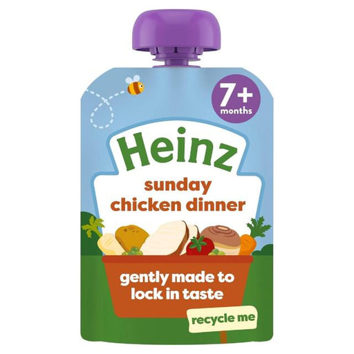 Heinz Sunday Chicken Dinner Baby Food Pouch 7+ Months 130g Botiga