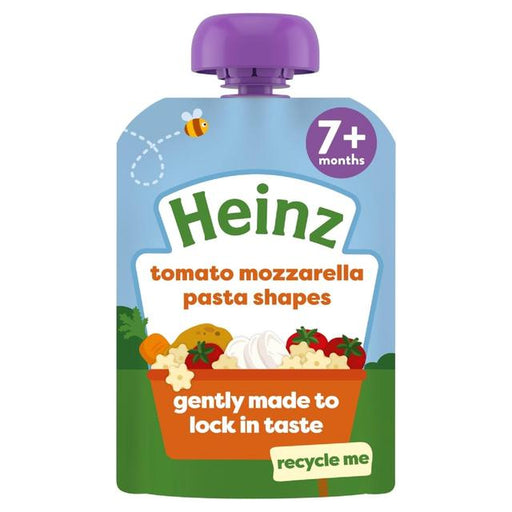Heinz Tomato Mozzarella Pasta Shapes Baby Food Pouch 7+ Months 130g Botiga