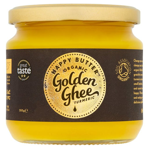Happy Butter Organic Cultured Turmeric Ghee 300g Botiga
