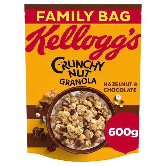 Kellogg's Crunchy Nut Hazelnut & Chocolate Breakfast Granola 600g Botiga