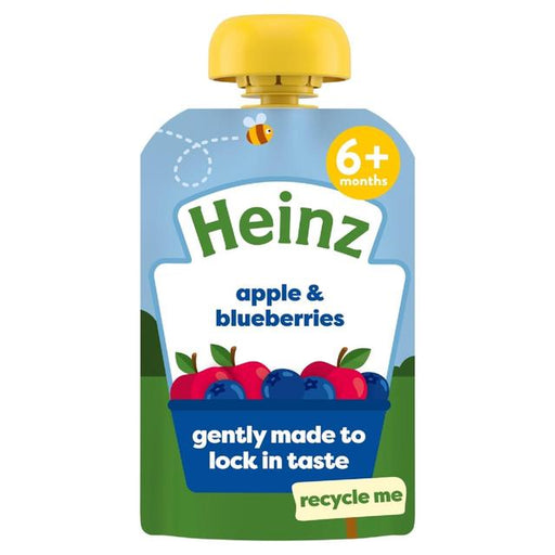 Heinz Apple & Blueberries Baby Food Fruit Pouch 6+ Months 100g Botiga