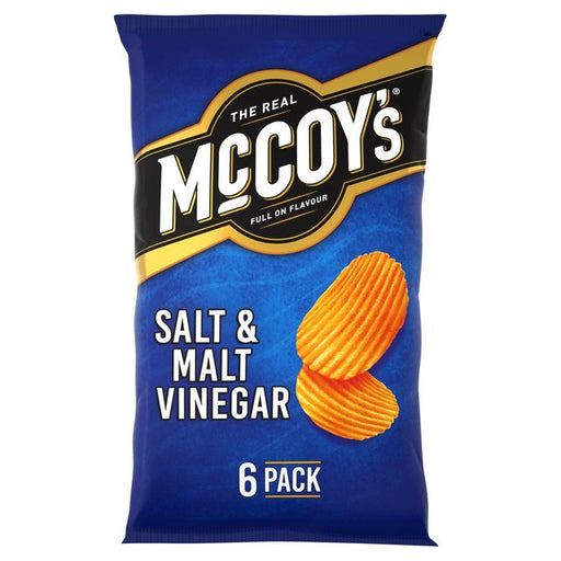 McCoy's Salt & Malt Vinegar Multipack Crisps 6 per pack Botiga