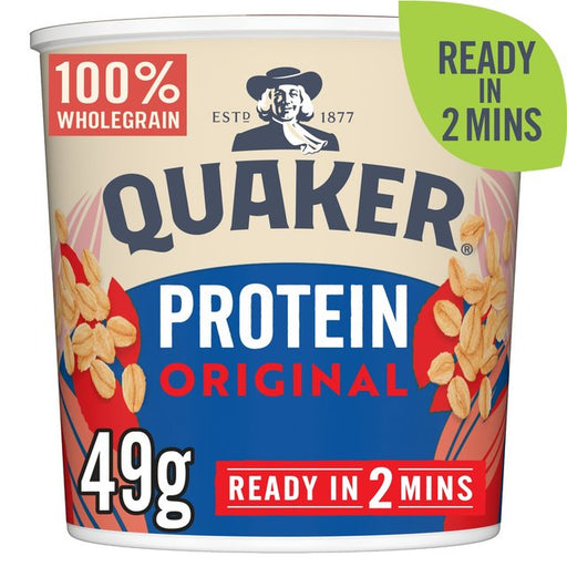 Quaker Oat So Simple Protein Porridge Cereal Pot Original 49g Botiga