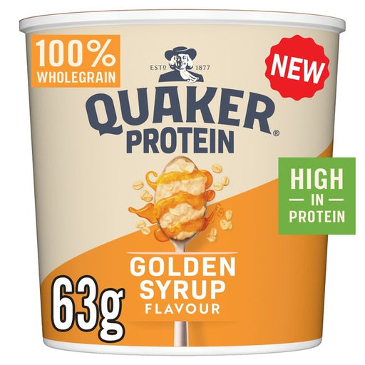 Quaker Oat So Simple Protein Porridge Cereal Pot Golden Syrup 63g Botiga