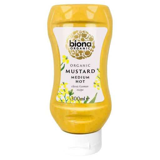 Biona Organic Mustard Squeezy Bottle 300ml Botiga