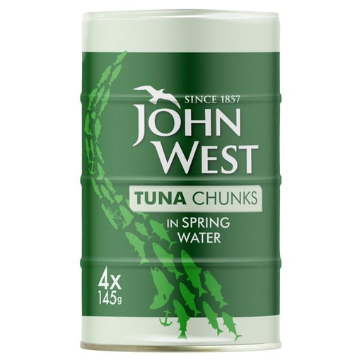 John West Tuna Chunks In Spring Water 4 Pack 4 x 145g Botiga