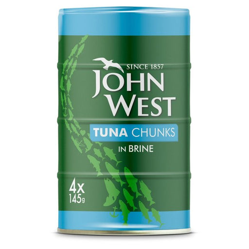 John West Tuna Chunks In Brine 4 x 145g Botiga